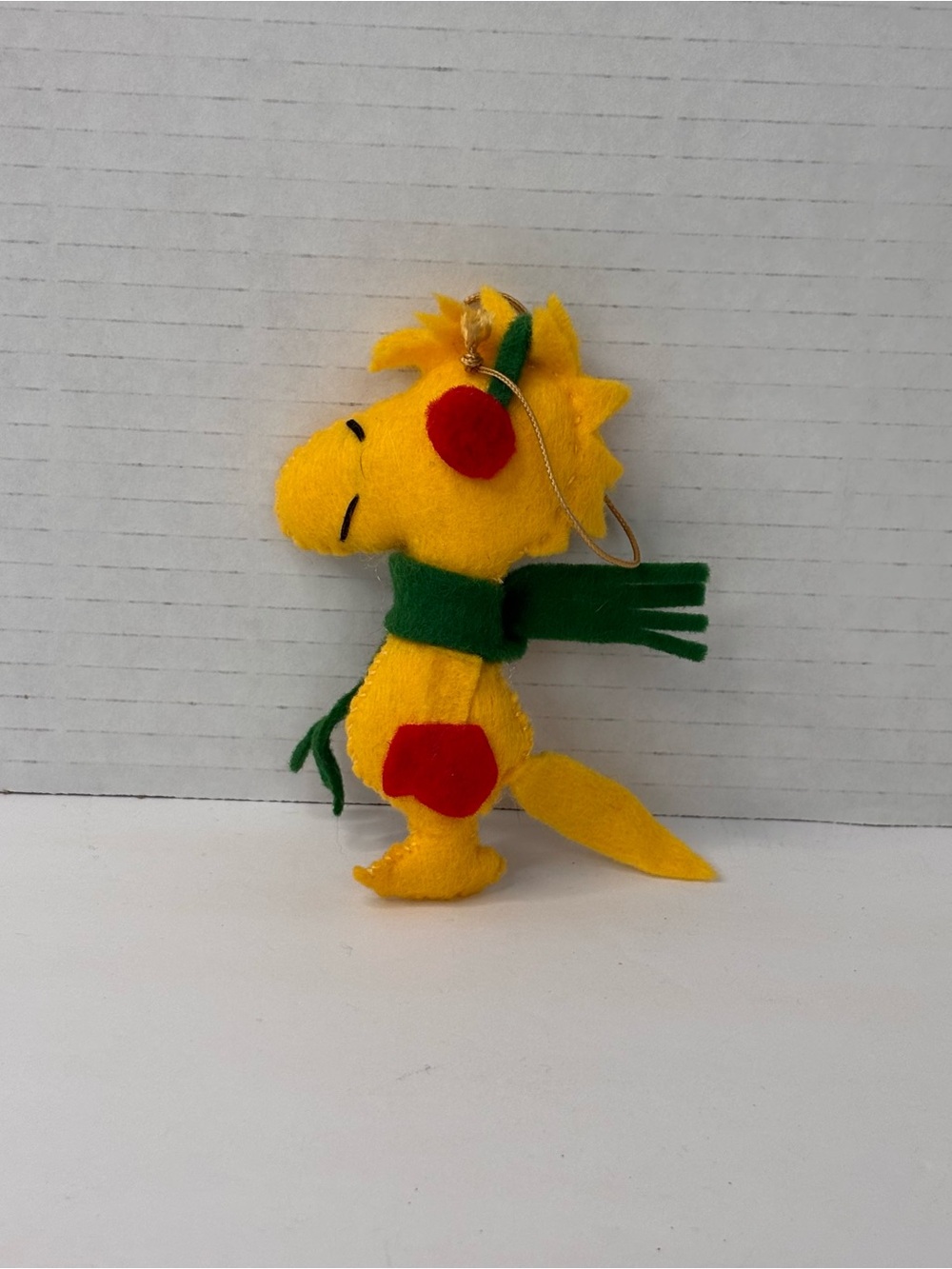 Vintage Woodstock Felt Christmas Tree Ornament 4” CUTE!! - Picture 4 of 6